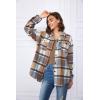 imageAUTOMET Womens Fall Outfits Fashion Clothes Shackets Flannel Plaid Button Down Long Sleeve Shirts JacketsBluebrown
