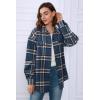 imageAUTOMET Womens Fall Outfits Fashion Clothes Shackets Flannel Plaid Button Down Long Sleeve Shirts JacketsBluegrey