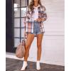 imageAUTOMET Womens Fall Outfits Fashion Clothes Shackets Flannel Plaid Button Down Long Sleeve Shirts JacketsBluepink