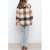 imageAUTOMET Womens Fall Outfits Fashion Clothes Shackets Flannel Plaid Button Down Long Sleeve Shirts JacketsBrown
