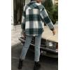 imageAUTOMET Womens Fall Outfits Fashion Clothes Shackets Flannel Plaid Button Down Long Sleeve Shirts JacketsDark Green
