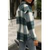 imageAUTOMET Womens Fall Outfits Fashion Clothes Shackets Flannel Plaid Button Down Long Sleeve Shirts JacketsDark Green