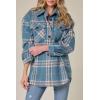 imageAUTOMET Womens Fall Outfits Fashion Clothes Shackets Flannel Plaid Button Down Long Sleeve Shirts JacketsDarkblue