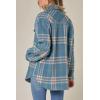 imageAUTOMET Womens Fall Outfits Fashion Clothes Shackets Flannel Plaid Button Down Long Sleeve Shirts JacketsDarkblue