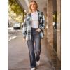 imageAUTOMET Womens Fall Outfits Fashion Clothes Shackets Flannel Plaid Button Down Long Sleeve Shirts JacketsGrey