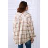 imageAUTOMET Womens Fall Outfits Fashion Clothes Shackets Flannel Plaid Button Down Long Sleeve Shirts JacketsKhaki