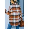 imageAUTOMET Womens Fall Outfits Fashion Clothes Shackets Flannel Plaid Button Down Long Sleeve Shirts JacketsOrange