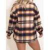 imageAUTOMET Womens Fall Outfits Fashion Clothes Shackets Flannel Plaid Button Down Long Sleeve Shirts JacketsOrangeblack
