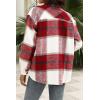 imageAUTOMET Womens Fall Outfits Fashion Clothes Shackets Flannel Plaid Button Down Long Sleeve Shirts JacketsRed