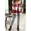 imageAUTOMET Womens Fall Outfits Fashion Clothes Shackets Flannel Plaid Button Down Long Sleeve Shirts JacketsRed