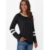 imageAUTOMET Womens Long Sleeve Shirts Color Block Casual Crewneck Tops Tshirt Basic Tee Fall Fashion Clothes Trendy OutfitsBlack