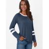 imageAUTOMET Womens Long Sleeve Shirts Color Block Casual Crewneck Tops Tshirt Basic Tee Fall Fashion Clothes Trendy OutfitsBlue