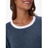 imageAUTOMET Womens Long Sleeve Shirts Color Block Casual Crewneck Tops Tshirt Basic Tee Fall Fashion Clothes Trendy OutfitsBlue