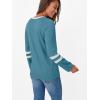 imageAUTOMET Womens Long Sleeve Shirts Color Block Casual Crewneck Tops Tshirt Basic Tee Fall Fashion Clothes Trendy OutfitsBluegreen