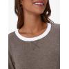 imageAUTOMET Womens Long Sleeve Shirts Color Block Casual Crewneck Tops Tshirt Basic Tee Fall Fashion Clothes Trendy OutfitsCoffeegrey