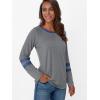 imageAUTOMET Womens Long Sleeve Shirts Color Block Casual Crewneck Tops Tshirt Basic Tee Fall Fashion Clothes Trendy OutfitsGrey