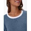 imageAUTOMET Womens Long Sleeve Shirts Color Block Casual Crewneck Tops Tshirt Basic Tee Fall Fashion Clothes Trendy OutfitsLightblue