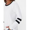 imageAUTOMET Womens Long Sleeve Shirts Color Block Casual Crewneck Tops Tshirt Basic Tee Fall Fashion Clothes Trendy OutfitsWhite