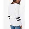 imageAUTOMET Womens Long Sleeve Shirts Color Block Casual Crewneck Tops Tshirt Basic Tee Fall Fashion Clothes Trendy OutfitsWhite