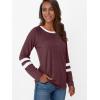 imageAUTOMET Womens Long Sleeve Shirts Color Block Casual Crewneck Tops Tshirt Basic Tee Fall Fashion Clothes Trendy OutfitsWinered