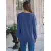 imageAUTOMET Womens Long Sleeve Shirts Loose Fitted Crewneck Basic Tops Casual Outfits Fall Clothes 2025Blue