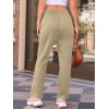imageAUTOMET Womens Wide Leg Sweatpants Fleece Lined Baggy Straight Leg Lounge Pants Fall Outfits Athletic Joggers with PocketsBeige