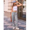 imageAUTOMET Womens Wide Leg Sweatpants Fleece Lined Baggy Straight Leg Lounge Pants Fall Outfits Athletic Joggers with PocketsBlackgrey