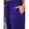 imageAUTOMET Womens Wide Leg Sweatpants Fleece Lined Baggy Straight Leg Lounge Pants Fall Outfits Athletic Joggers with PocketsBlue