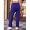 imageAUTOMET Womens Wide Leg Sweatpants Fleece Lined Baggy Straight Leg Lounge Pants Fall Outfits Athletic Joggers with PocketsBlue