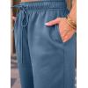 imageAUTOMET Womens Wide Leg Sweatpants Fleece Lined Baggy Straight Leg Lounge Pants Fall Outfits Athletic Joggers with PocketsLightblue