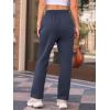 imageAUTOMET Womens Wide Leg Sweatpants Fleece Lined Baggy Straight Leg Lounge Pants Fall Outfits Athletic Joggers with PocketsNavyblue