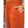 imageAUTOMET Womens Wide Leg Sweatpants Fleece Lined Baggy Straight Leg Lounge Pants Fall Outfits Athletic Joggers with PocketsOrange