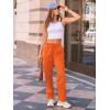 imageAUTOMET Womens Wide Leg Sweatpants Fleece Lined Baggy Straight Leg Lounge Pants Fall Outfits Athletic Joggers with PocketsOrange