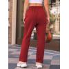 imageAUTOMET Womens Wide Leg Sweatpants Fleece Lined Baggy Straight Leg Lounge Pants Fall Outfits Athletic Joggers with PocketsRed