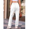 imageAUTOMET Womens Wide Leg Sweatpants Fleece Lined Baggy Straight Leg Lounge Pants Fall Outfits Athletic Joggers with PocketsWhite