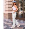 imageAUTOMET Womens Wide Leg Sweatpants Fleece Lined Baggy Straight Leg Lounge Pants Fall Outfits Athletic Joggers with PocketsWhite