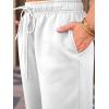 imageAUTOMET Womens Wide Leg Sweatpants Fleece Lined Baggy Straight Leg Lounge Pants Fall Outfits Athletic Joggers with PocketsWhite