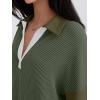 imageAUTOMET Fall Tops for Women Oversized Long Sleeve Shirts Color Block Fashion 2025 y2k Tees Knitted Pullover Sweaters GreyGreen L