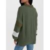 imageAUTOMET Fall Tops for Women Oversized Long Sleeve Shirts Color Block Fashion 2025 y2k Tees Knitted Pullover Sweaters GreyGreen L