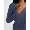 imageAUTOMET Long Sleeve T Shirts for Women Lace V Neck Casual Cute Tops Loose Fit Fall Winter Basic ClothingDarkblue