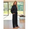 imageAUTOMET Lounge Sets for Women Sweatsuits 2 Piece Outfits 2025 Fall Drawstring Sweatshirt Wide Leg Sweatpants TracksuitBlack