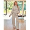 imageAUTOMET Lounge Sets for Women Sweatsuits 2 Piece Outfits 2025 Fall Drawstring Sweatshirt Wide Leg Sweatpants TracksuitCoffeegrey