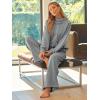 imageAUTOMET Lounge Sets for Women Sweatsuits 2 Piece Outfits 2025 Fall Drawstring Sweatshirt Wide Leg Sweatpants TracksuitDarkgrey