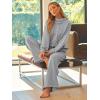 imageAUTOMET Lounge Sets for Women Sweatsuits 2 Piece Outfits 2025 Fall Drawstring Sweatshirt Wide Leg Sweatpants TracksuitGrey