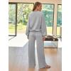 imageAUTOMET Lounge Sets for Women Sweatsuits 2 Piece Outfits 2025 Fall Drawstring Sweatshirt Wide Leg Sweatpants TracksuitGrey