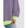 imageAUTOMET Oversized Sweatshirt for Women 2025 Fall Crewneck Striped Long Sleeve Shirts Hoodies Preppy Top Y2K Outfits PinkGreen M