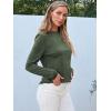 imageAUTOMET Spring Tops Womens Long Sleeve Shirts Workout Plus Size Tees Fall Outfits Clothes 202501armygreen