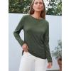 imageAUTOMET Spring Tops Womens Long Sleeve Shirts Workout Plus Size Tees Fall Outfits Clothes 202501armygreen