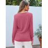 imageAUTOMET Spring Tops Womens Long Sleeve Shirts Workout Plus Size Tees Fall Outfits Clothes 202501hotpink