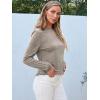 imageAUTOMET Spring Tops Womens Long Sleeve Shirts Workout Plus Size Tees Fall Outfits Clothes 202501khaki